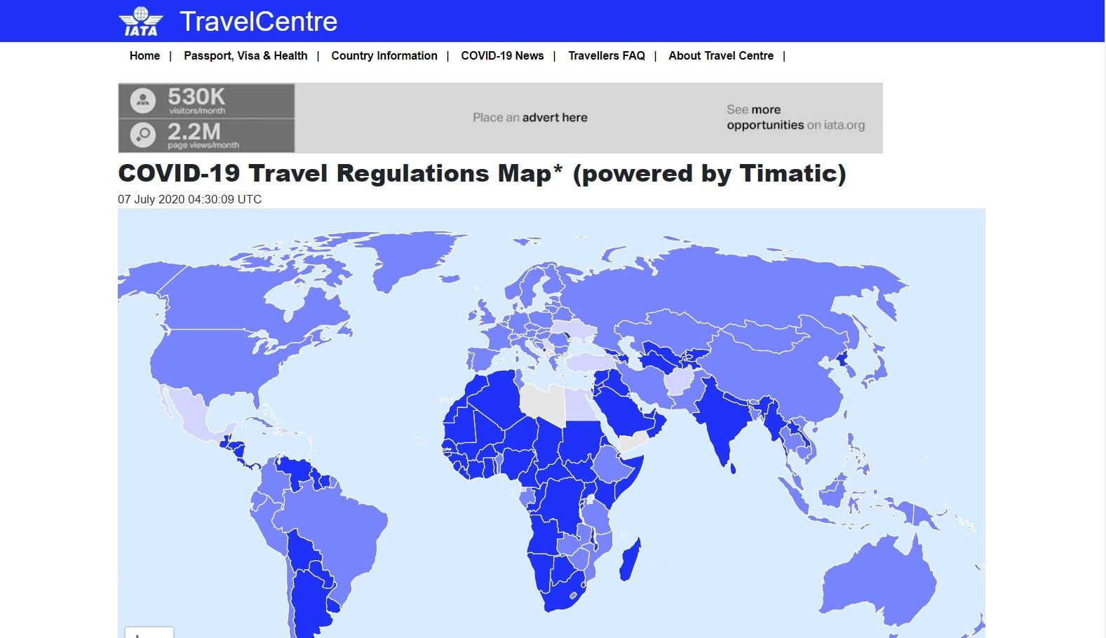 travel map iata