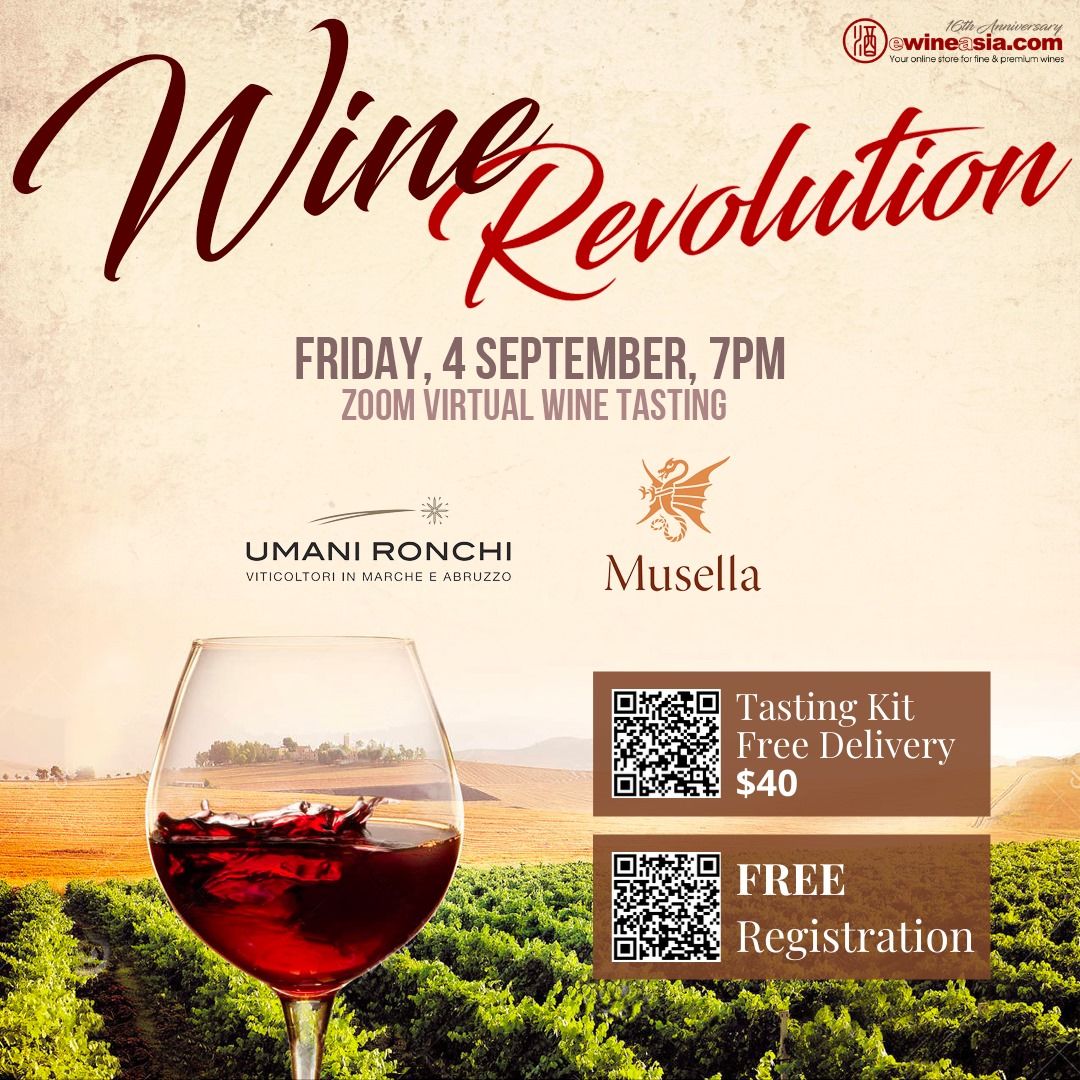 Wine Revolution – Online Masterclass Series: 4 September 2020