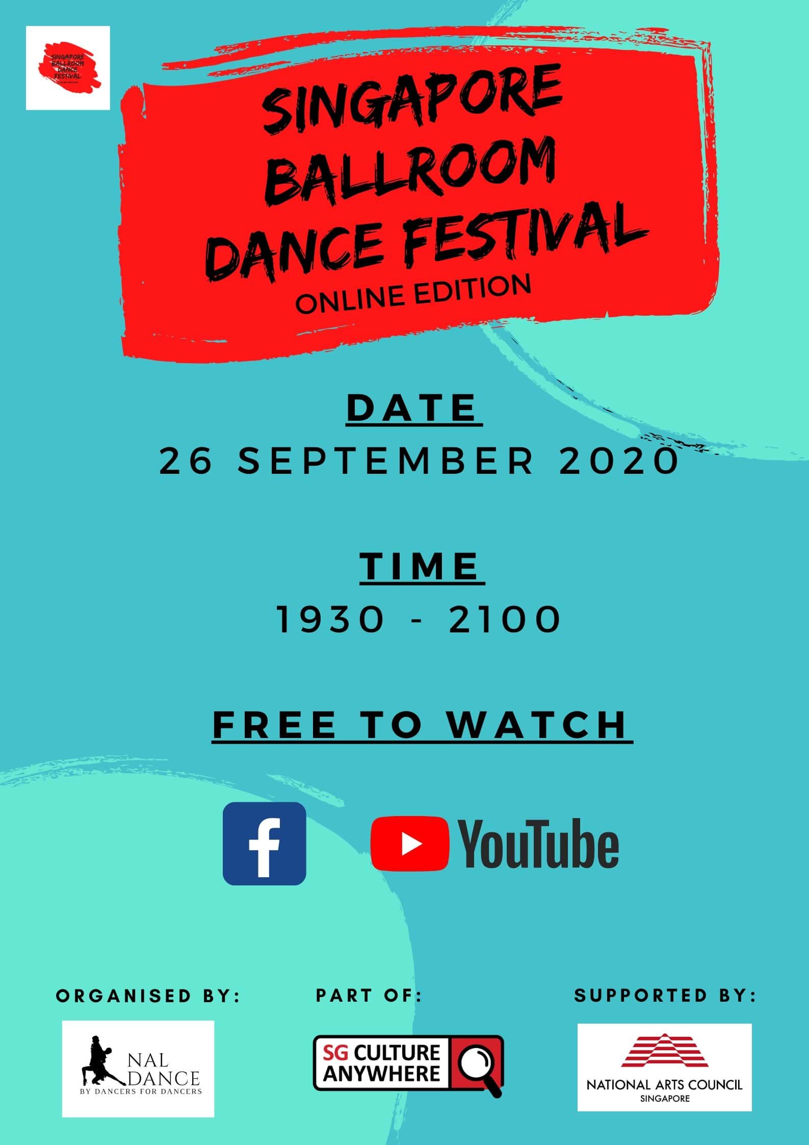 Singapore Ballroom Dance Festival: Online Edition – 26 September 2020